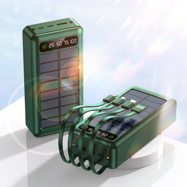 Solar With Cable Power Bank 30000 MA Mobile Power Supply - Image 6