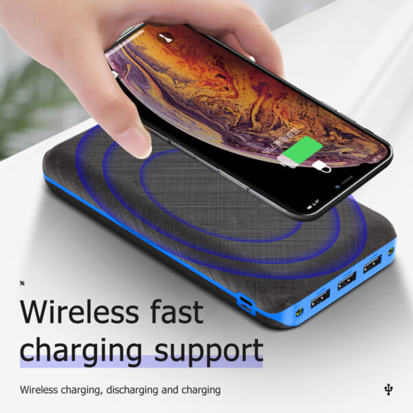3Usb Wireless Solar Power Bank Double Lights - Image 7