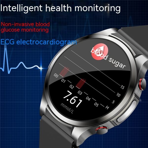 Hot W11 Blood Sugar Watch Monitoring Sports Men Smart Bracelet - Image 6