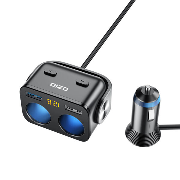 Car Charger With Wire Car Charger Car One With Two - Image 3