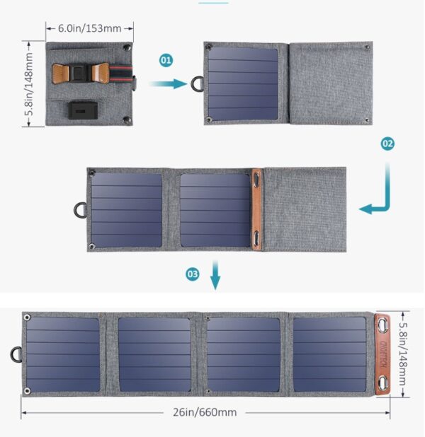 Mobile phone tablet solar charger - Image 2