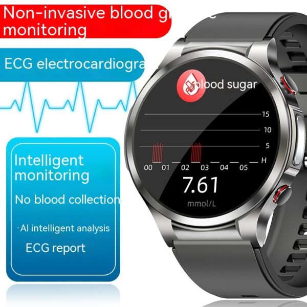 Hot W11 Blood Sugar Watch Monitoring Sports Men Smart Bracelet - Image 8