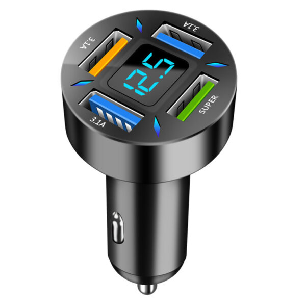 Four-port Car Charger 4USB Car Charger - Image 6