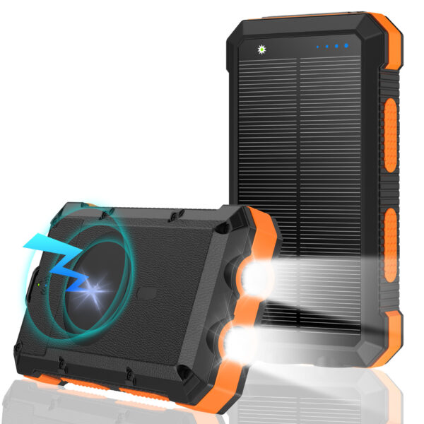 Solar Magnetic Wireless Charger Power Bank 20000 MA Outdoor Lighting Waterproof - Image 9