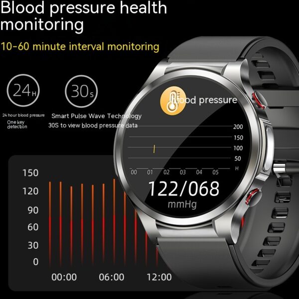 Hot W11 Blood Sugar Watch Monitoring Sports Men Smart Bracelet - Image 4