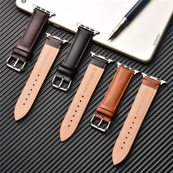 First Layer Cowhide Leather Strap Two-Color Watch Strap Wristband - Image 3