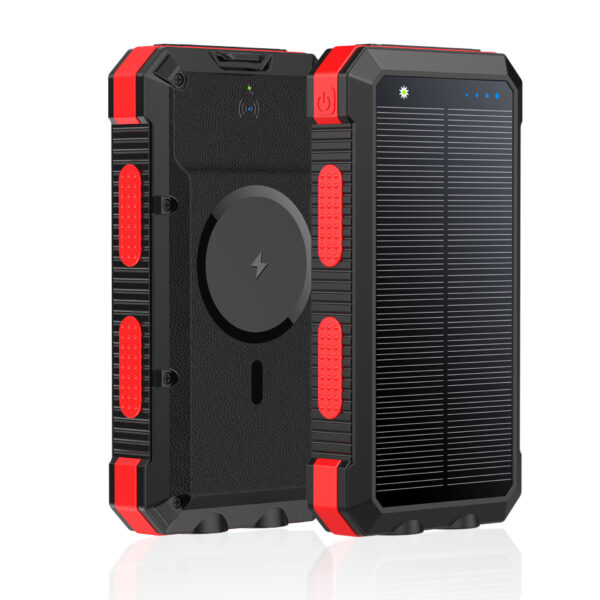 Solar Magnetic Wireless Charger Power Bank 20000 MA Outdoor Lighting Waterproof - Image 7