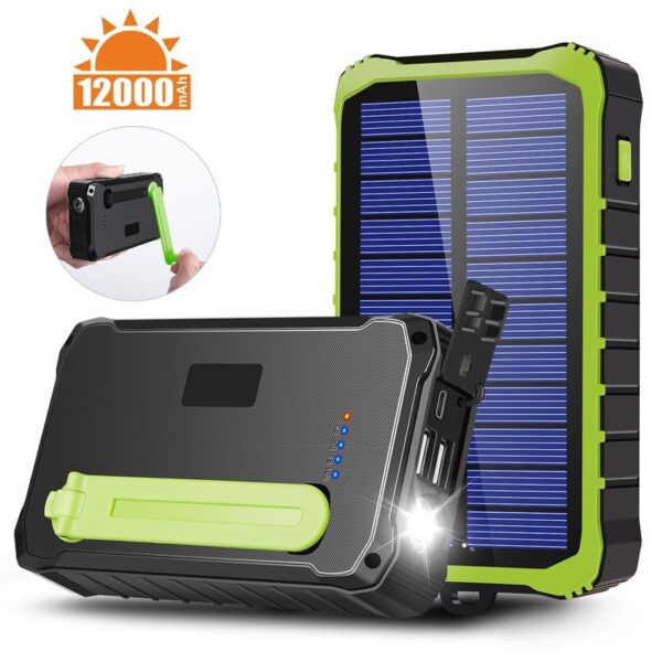 Hand Solar Mobile Power Bank Portable Solar Hand Power Bank - Image 5