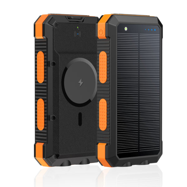 Solar Magnetic Wireless Charger Power Bank 20000 MA Outdoor Lighting Waterproof - Image 10