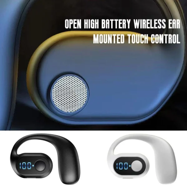 Bluetooth Headset Wireless Earbuds Earphones Stereo Headphones Ear Hook. - Image 2