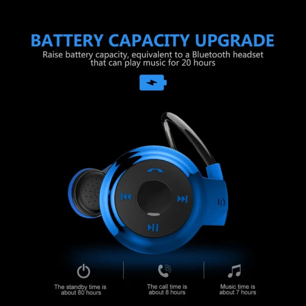 Bluetooth Over-Ear Neckband Wireless Stereo Headphones Mic Handsfree Earphone - Image 11