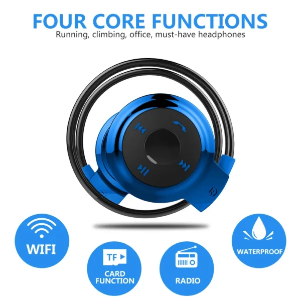 Bluetooth Over-Ear Neckband Wireless Stereo Headphones Mic Handsfree Earphone - Image 12