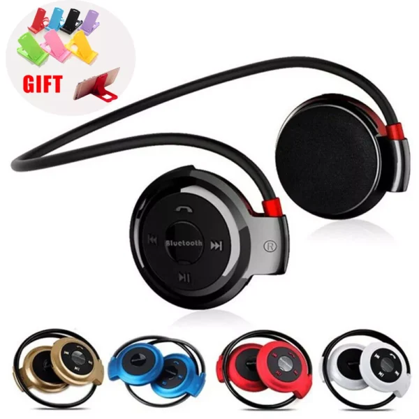 Bluetooth Over-Ear Neckband Wireless Stereo Headphones Mic Handsfree Earphone - Image 13