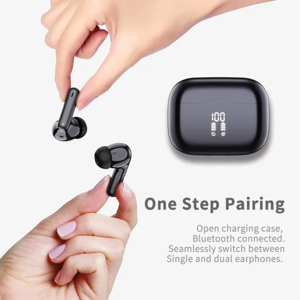 Ear Buds Earbuds Bluetooth Wireless Air Buds Ear pods HD Headphones LED Headset - Image 2