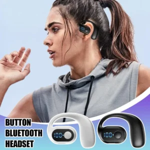Bluetooth Headset Wireless Earbuds Earphones Stereo Headphones Ear Hook.