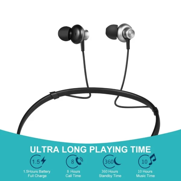 Bluetooth 5.0 Wireless Headphones Sport Earphones Neckband Headset Earbuds - Image 7