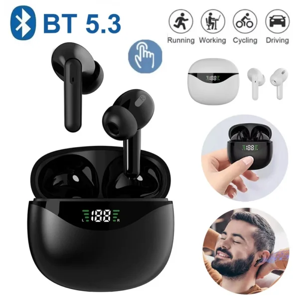 Ear Buds Earbuds Bluetooth Wireless Air Buds Ear pods HD Headphones LED Headset - Image 7
