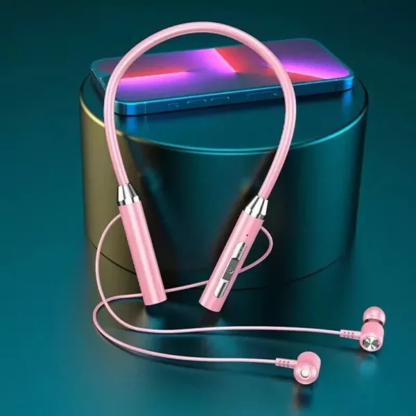 Magnetic Bluetooth 5.0 Wireless Neckband Earphones Headphones Handsfree Headset - Image 5