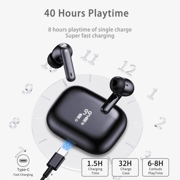 Ear Buds Earbuds Bluetooth Wireless Air Buds Ear pods HD Headphones LED Headset - Image 5