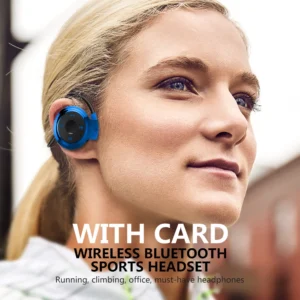Bluetooth Over-Ear Neckband Wireless Stereo Headphones Mic Handsfree Earphone